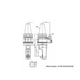 AGH90-L-ER16M Inward Offset Type Universal Angle Head - Big-tools Industrial Supply Tools for Metal Cutting